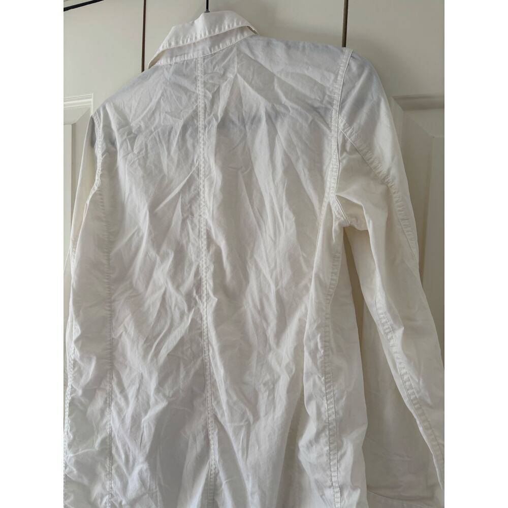 Chico’s White Button Front Shirt Dress Tunic Women’s Size 0 Long Sleeve Stretch - Picture 5 of 5